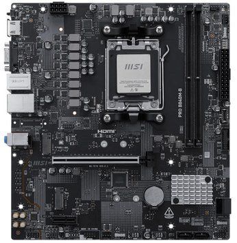 Материнcька плата MSI PRO B840M-B sAM5 B840 2xDDR5 M.2 HDMI DSub mATX (911-7E76-002) [111667]