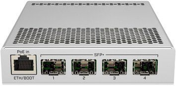 Комутатор Mikrotik, 4x SFP+ ports, 1x Gigabit Ethernet, metallic enclosure (CRS305-1G-4S+IN) [401531]