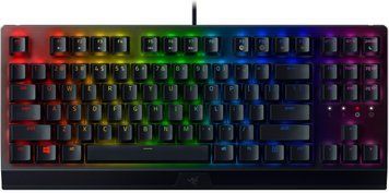 Клавіатура механічна Razer BlackWidow V3 TKL 87key, Green Switch, USB-A, EN/RU, RGB, чорний (RZ03-03490700-R3R1) [103601]