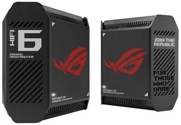 Система WiFi-Mesh ASUS ROG Rapture GT6 AX10000, 3xGE LAN, 1x2.5GE WAN, 1xUSB 3.2, 2мод, чорний (90IG07F0-MU9A20) [104585]