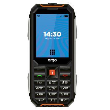 Мобiльний телефон Ergo E283 Dual Sim Black Orange (E283 Black Orange) [619777]