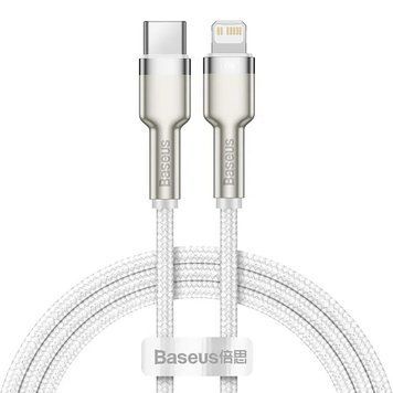 Кабель Baseus Cafule Series Metal Data Cable Type-C to iP PD 20W 1m White (CATLJK-A02) [802541]