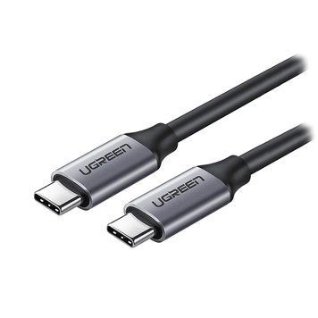Кабель USB 3.1 Type-C M-M, 1.5 м, 60W Nickel Plating Aluminum Shell Сірий, US161 UGREEN (50751) [402390]