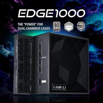 Блок живлення Lian Li EDGE1000, 80 Plus Platinum, Black, EU Cord (G9P.EG1000.BE00.EU) [616493]