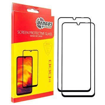 Захисне скло Dengos для Samsung Galaxy A16 SM-A165 Black Full Glue 2шт (DG-TG2P-61) [600797]