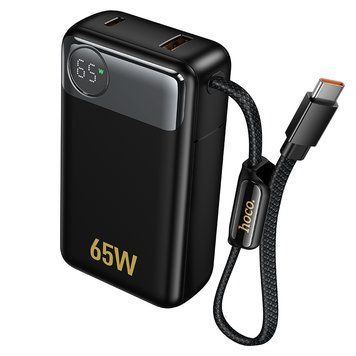 Зовнішній акумулятор HOCO Q53 Skillful PD65W power bank(12000mAh) Black (6942007672597) [806622]