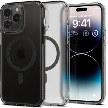 Чохол-накладка Spigen Ultra Hybrid MagFit для Apple iPhone 14 Pro Frost Black (ACS05586) [601690]