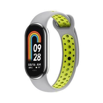 Ремінець BeCover Vents Style для Xiaomi Mi Smart Band 8 Gray-Green (709418) [604947]