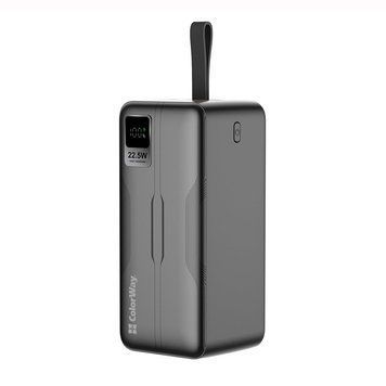 Універсальна мобільна батарея ColorWay Digital Display 50000mAh Black (CW-PB500LPC5BK-PDD) [603464]