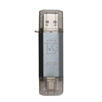 Флеш-накопичувач USB 3.0 32GB Type-C T&G 009 Star Series Silver (TG009TC-32GSL3) [607351]