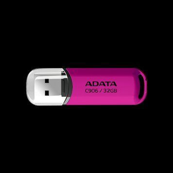 Флеш-накопичувач ADATA USB 2.0 C906 32Gb Purple Pink (AC906-32G-RPP) [803658]