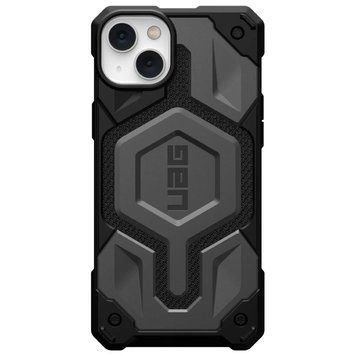 Чохол-накладка Urban Armor Gear Monarch Pro with MagSafe для Apple iPhone 14 Plus/15 Plus Kevlar Silver (114029113933) [602565]