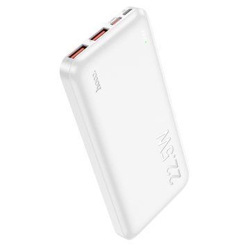 Зовнішній акумулятор HOCO J101 Astute 22.5W fully compatible power bank(10000mAh) White (6931474782489) [806297]