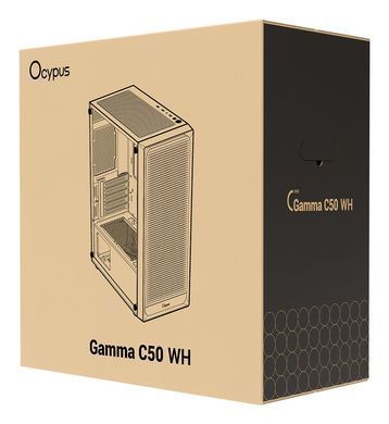 Корпус для комп'ютера MATX W/O PSU GAMMA C50 WH OCYPUS (GAMMA-C50-WHG000XX-GL) [502865]