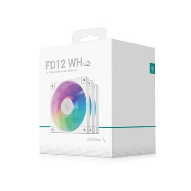 Вентилятор DeepCool FD12 ARGB WH-3 IN 1 (R-FD12-WHAPN3-G) [611397]