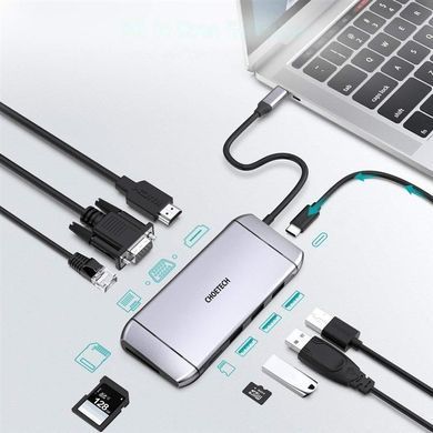 USB-хаб Choetech USB Type-C 9-в-1 (HUB-M15) [605123]
