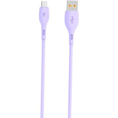 Кабель SkyDolphin S22V Soft Silicone USB - micro USB (M/M), 1 м, Violet (USB-000606) [603920]