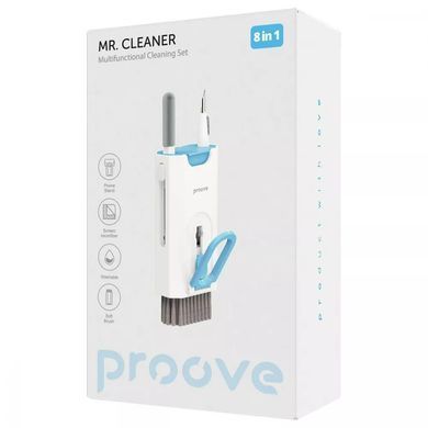 Багатофункціональний набір Proove Mr. Cleaner 8in1 для чищення електроніки та гаджетів White (MCS00000802) [605187]