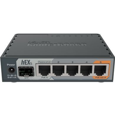 Маршрутизатор MikroTik RouterBOARD hEX S (RB760iGS) [609436]