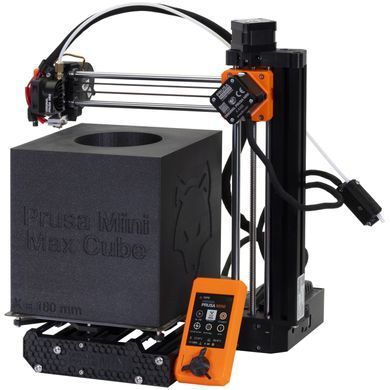 Принтер 3D Prusa MINI+ Bundle (FDM 1.75mm 180x180x180mm USB RJ-45 корпус чорний) semi assembled (PR-2140) [404740]