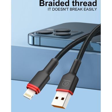 Кабель WUW-X203 USB Lightning 2,4А black (6972573336210) [806336]