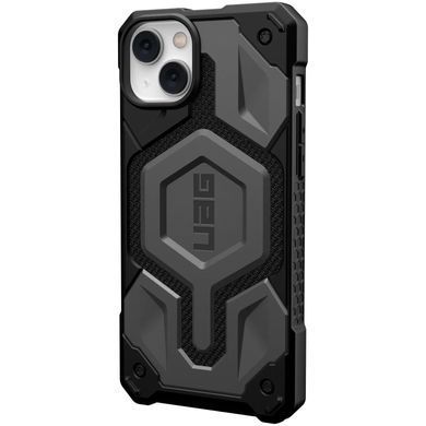 Чохол-накладка Urban Armor Gear Monarch Pro with MagSafe для Apple iPhone 14 Plus/15 Plus Kevlar Silver (114029113933) [602565]
