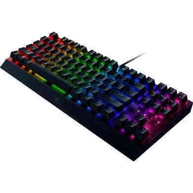 Клавіатура механічна Razer BlackWidow V3 TKL 87key, Green Switch, USB-A, EN/RU, RGB, чорний (RZ03-03490700-R3R1) [103601]