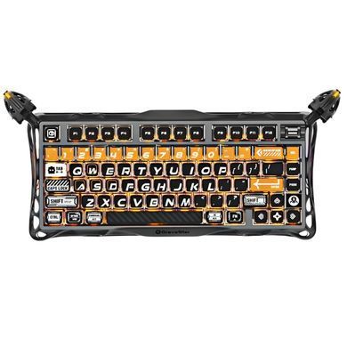 Клавіатура механічна GravaStar Mercury K1 Pro 80keys, GravaStar x Kailh Speedy Mint, BT/WL/USB, CyberFlare (GS_K1_PRO_BO_BLK) [113145]