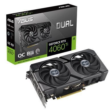 Відеокарта ASUS GeForce RTX 4060 Ti 8GB GDDR6 DUAL OC EVO DUAL-RTX4060TI-O8G-EVO (90YV0J49-M0NA00) [102529]