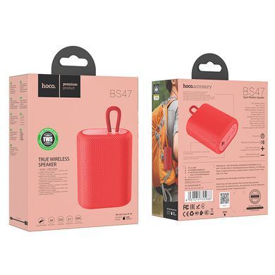 Портативна колонка HOCO BS47 Uno sports BT speaker, 5W, Red (6931474755988) [805578]