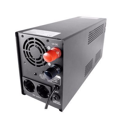 ДБЖ Powercom, 500ВА/300Вт, розетка EURO*2шт (Schuko), AVR, USB (INF-500AP) [400899]