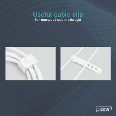 Кабель DIGITUS USB-A > Lightning заряджання/синхронізації, USB 2.0, 12W, силіконовий, 1м, білий (AK-600108-010-W) [108616]