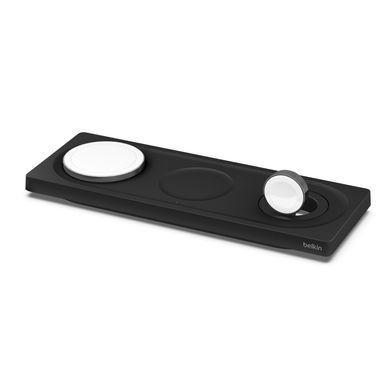 Зарядний пристрій бездротовий Belkin 3в1 MagSafe PRO iPhone/Watch/AirPods, чорний (WIZ016VFBK) [108364]