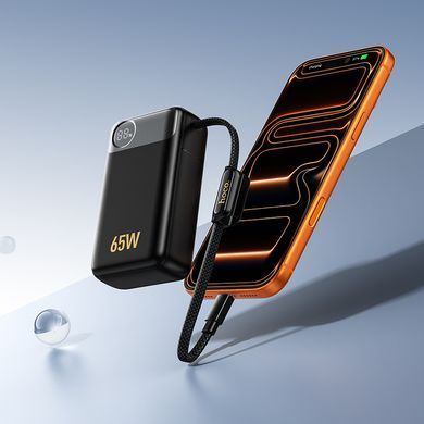 Зовнішній акумулятор HOCO Q53 Skillful PD65W power bank(12000mAh) Black (6942007672597) [806622]