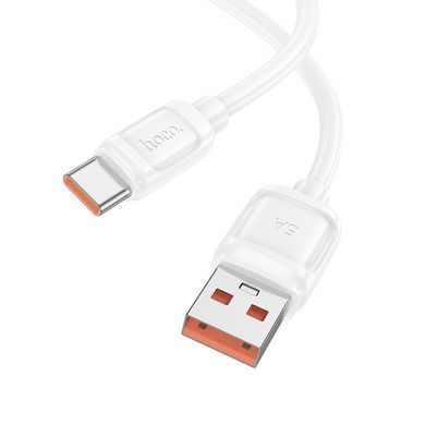 Кабель HOCO X115 Surpass 100W fast charging data cable Type-C White (6942007651981) [806389]