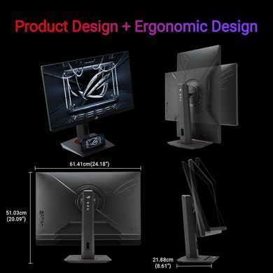 Монітор Asus 27" ROG Strix XG279CNS HDMI, DP, USB-C, IPS, 380Hz, 0.3ms, sRGB 110%, AdaptiveSync, Pivot, HDR400 (90LM0AW0-B01371) [110424]