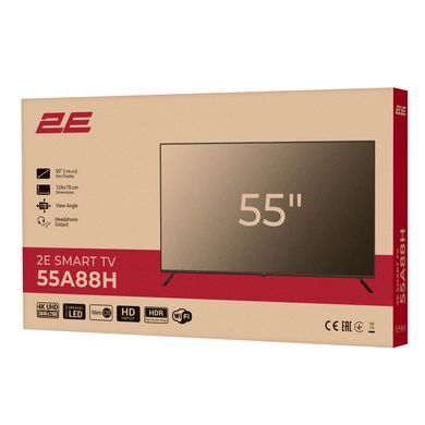 Телевізор 55" 2E MiniLED 4K 60Hz Smart WebOS Black (2E-55A88H) [102130]