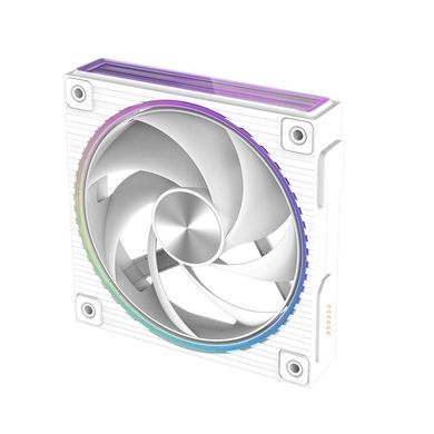Корпусний вентилятор Zalman ZM-DF120R ARGB, 120мм, 800-2300rpm, 4pin, PWM, 3pin+5VARGB, 34,5dBa, POGO pin, Magnetic, Reversed, білий (ZM-DF120RWHITE) [113940]