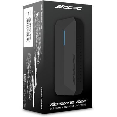 Зовнішня кишеня OCPC Azzurro Duo NVMe PCIe M.2 to USB 3.1 (OCAZZM2ECSD) [607027]