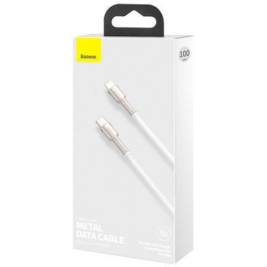 Кабель Baseus Cafule Series Metal Data Cable Type-C to iP PD 20W 1m White (CATLJK-A02) [802541]