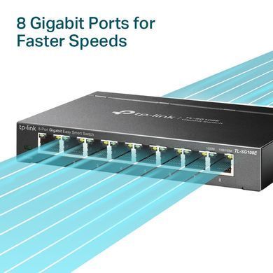 Комутатор керований, мережеве обладнання, TP-LINK (TL-SG108E) [501999]