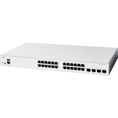 Комутатор Cisco Catalyst 1200 24xGE, 4x1G SFP (C1200-24T-4G) [105192]