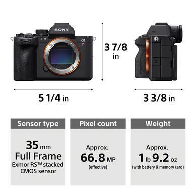 Цифр. фотокамера Sony Alpha 7RM6 body black (ILCE7RM6B.FS1) [115311]