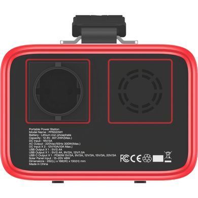 Зарядна станція Energizer 300Вт (307Вт/г) 2xDC, LiFePO4, USB-C PD 60Вт (PPS320W1) [405375]