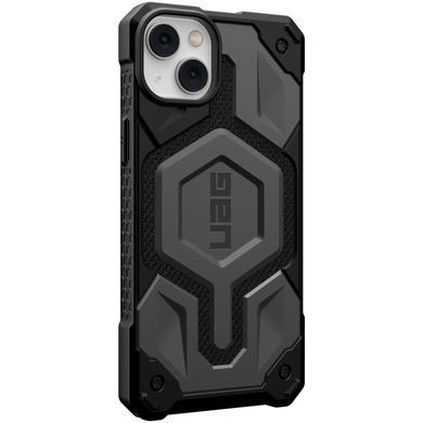 Чохол-накладка Urban Armor Gear Monarch Pro with MagSafe для Apple iPhone 14 Plus/15 Plus Kevlar Silver (114029113933) [602565]