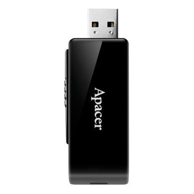 Флеш-накопичувач USB3.2 64GB Apacer AH350 Black (AP64GAH350B-1) [607237]