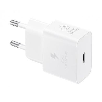 Мережевий зарядний пристрій Samsung 25W Type-C White (EP-T2510NWEGEU) [603535]