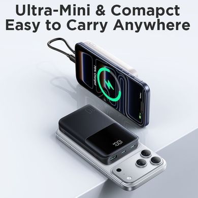 УМБ Joyroom 10000mAh 22,5W PD,QC3.0, 2xUSB-A, USB-C In/Out, Micro USB in, Black (JR-QP191) [404915]
