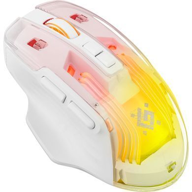Мишка Defender Astro Elite GM-056, бездротова, ігрова, 3200dpi., 7кн., 500 mAh, біла (52056) [401321]