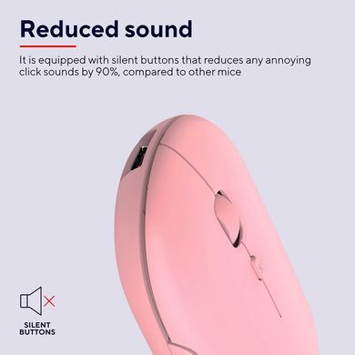 Миша Trust Puck Rechargeable, Ultra-Thin, BT/WL, Silent, рожевий (24125_TRUST) [104042]